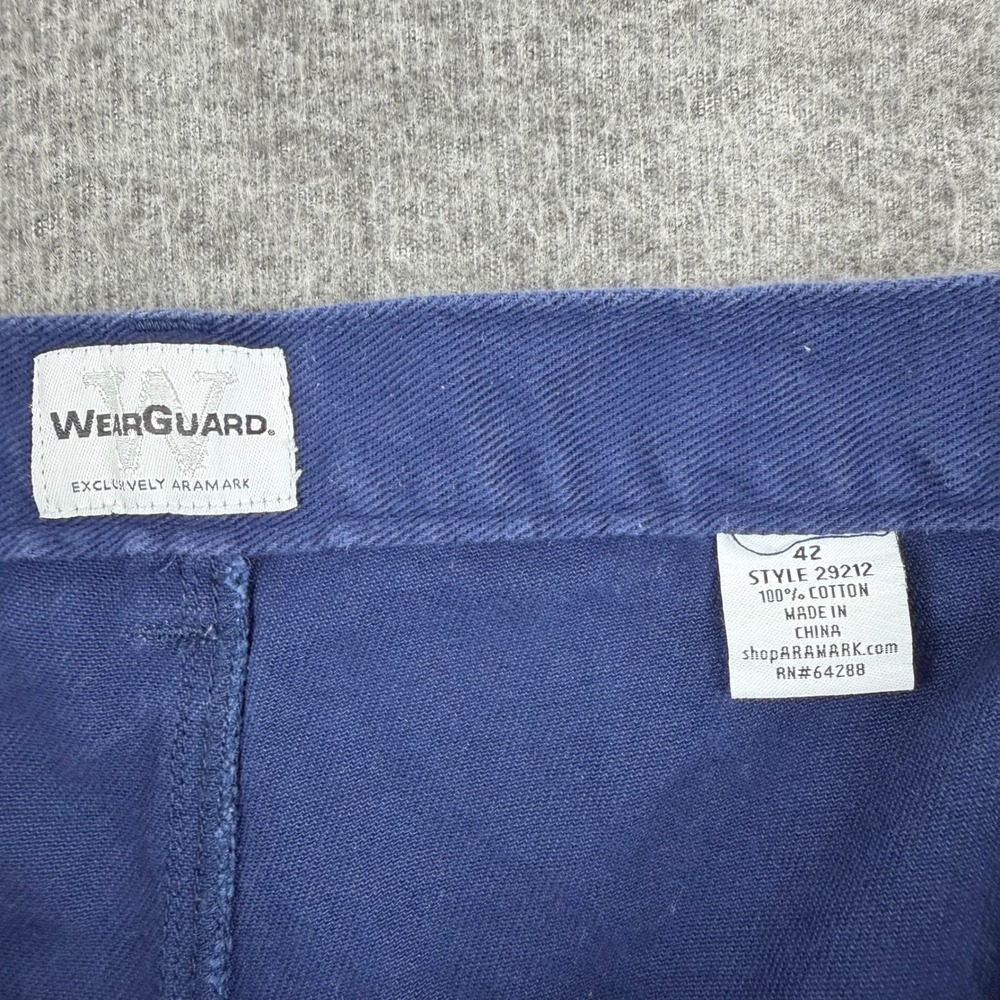 WearGuard Cargo Shorts Mens 42 Blue Cotton Twill Utility Workwear 29212 - Picture 2 of 9